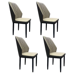 Pack 4 Silla Comedor Blossom Blanco