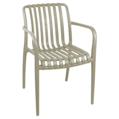 Silla Terraza Plástica Giza Taupe