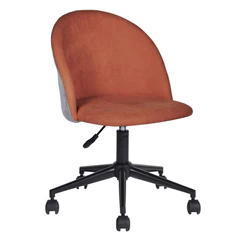 Silla de Oficina Bicolor Altura Ajustable Naranjo