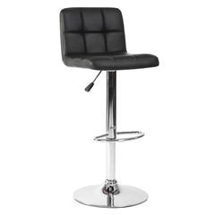 Piso de Bar PU Cuadro - Negro