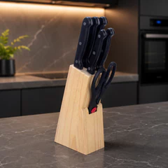 Set de cuchillos 6 piezas acero inoxidable