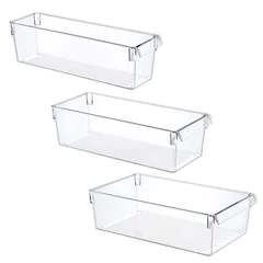Set 3 Organizadores Alto Clear Transparentes