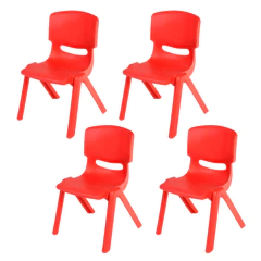 Pack 4 Sillas Infantiles Roja