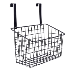 Canasto Organizador Metal Puerta Negro