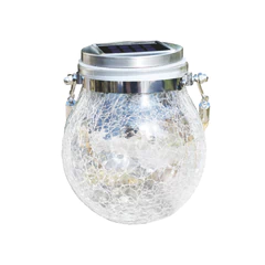 Lámpara Bola de Cristal con Guirnalda LED Blanco