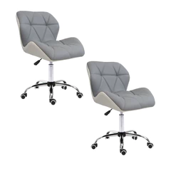 Pack 2 Sillas de Oficina Stela Gris