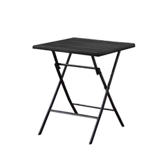 Mesa Auxiliar Plegable 73x60x60 cm Negro