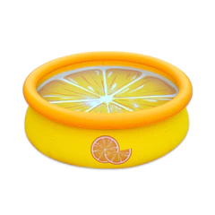 Piscina Inflable Infantil Forma de Naranja 457Lts 41cmx150cmx150cm