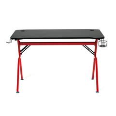 Escritorio Gamer con Soporte para Audífonos Rojo