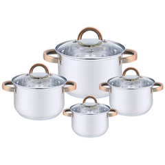 Set Baterías 8 Piezas Acero Inoxidable Berlín Gris