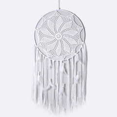 Atrapasueños Macramé Cintas Blanco
