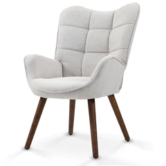 Sitial New Kas Acolchado Con Apoyabrazos Beige