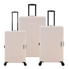 Set de Maletas Rígidas Misuri S-M-L Rosa