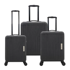 Set de 3 Maletas Rígidas Misuri Negro