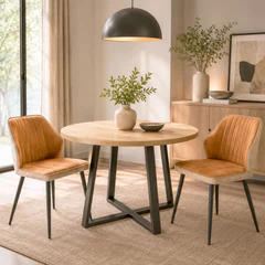 Pack 2 Sillas Comedor Brown Café