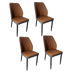 Pack 4 Silla Comedor Aurora Café