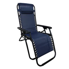 Reposera Reclinable Para Patio Azul