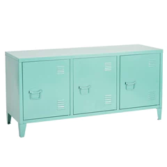 Buffet Gabinete Raks TV Cómoda de Metal - Verde