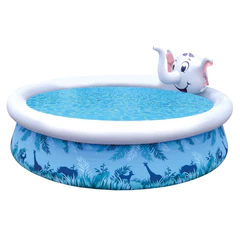 Piscina Infantil Elefante 855 L 47x205 cm Celeste