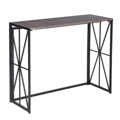 Escritorio Asteria Mesa de Arrimo Plegable Café