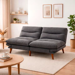 Futón Colton 78x180x88 cm Gris Oscuro