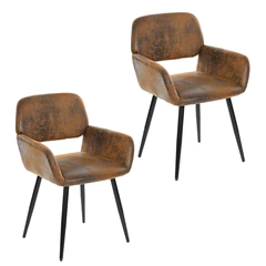 Pack 2 Sillas de Comedor Cromwell Café