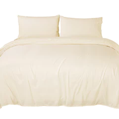 Sábana Broderie King Crema