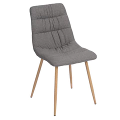 Silla Comedor Lina Acolchada - Gris