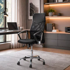 Silla Escritorio Ergonómica Autonomy Malla Reclinable Negra