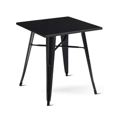 Mesa Metal Tolix Negra 70x70 cm
