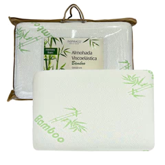 Almohada Viscoelástica Bamboo 60x40 cm Blanco