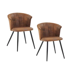 Pack 2 Silla comedor Doncic Café