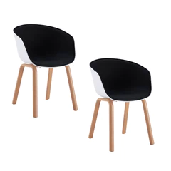 Pack 2 Silla de Comedor Sitial Adeline Negro