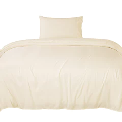 Sábana Broderie 1,5 Plazas Crema