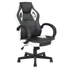 Silla Gamer PU Ergonómica  Blanco