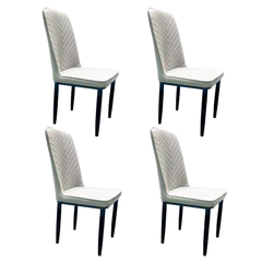 Pack 4 Silla Comedor Serenova Gris Claro