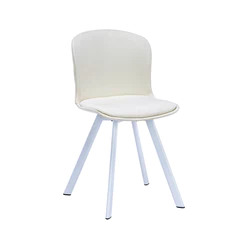 Silla de Comedor PP y Tela Blanco