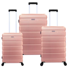 Set de Maletas Rigidas Danubio S-M-L Rosada
