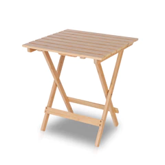 Mesa de Madera Bamboo Plegable 47×50×57 Cm