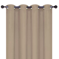 Cortina Blackout con Ojales 140x220 cm Café Claro