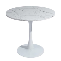 Mesa Comedor Mini con Base Circular Blanco