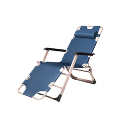 Reposera Plegable y Reclinable Azul