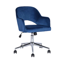 Silla Clarkson de Escritorio con Apoyabrazos Azul