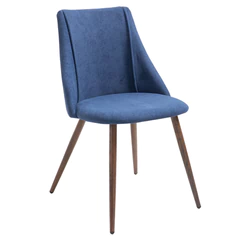 Silla de Comedor Sitial Tela - Azul