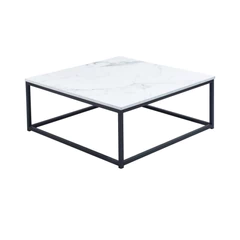 Mesa de Centro Cuadrada Emporio Blanco