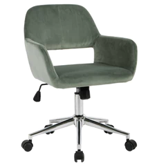 Silla de escritorio Cromwell Terciopelo - Verde
