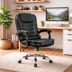 Silla Escritorio Gerencial Praga Ergonómica Negra