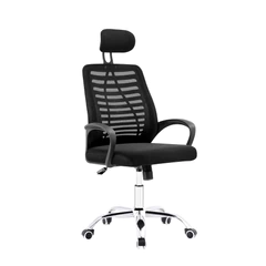 Silla de Oficina con Reposa Cabezas Negro