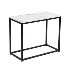 Mesa Lateral Marmoleado Negro
