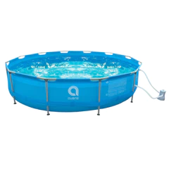 Piscina Redonda con Filtro 9495L 84x420 cm Celeste